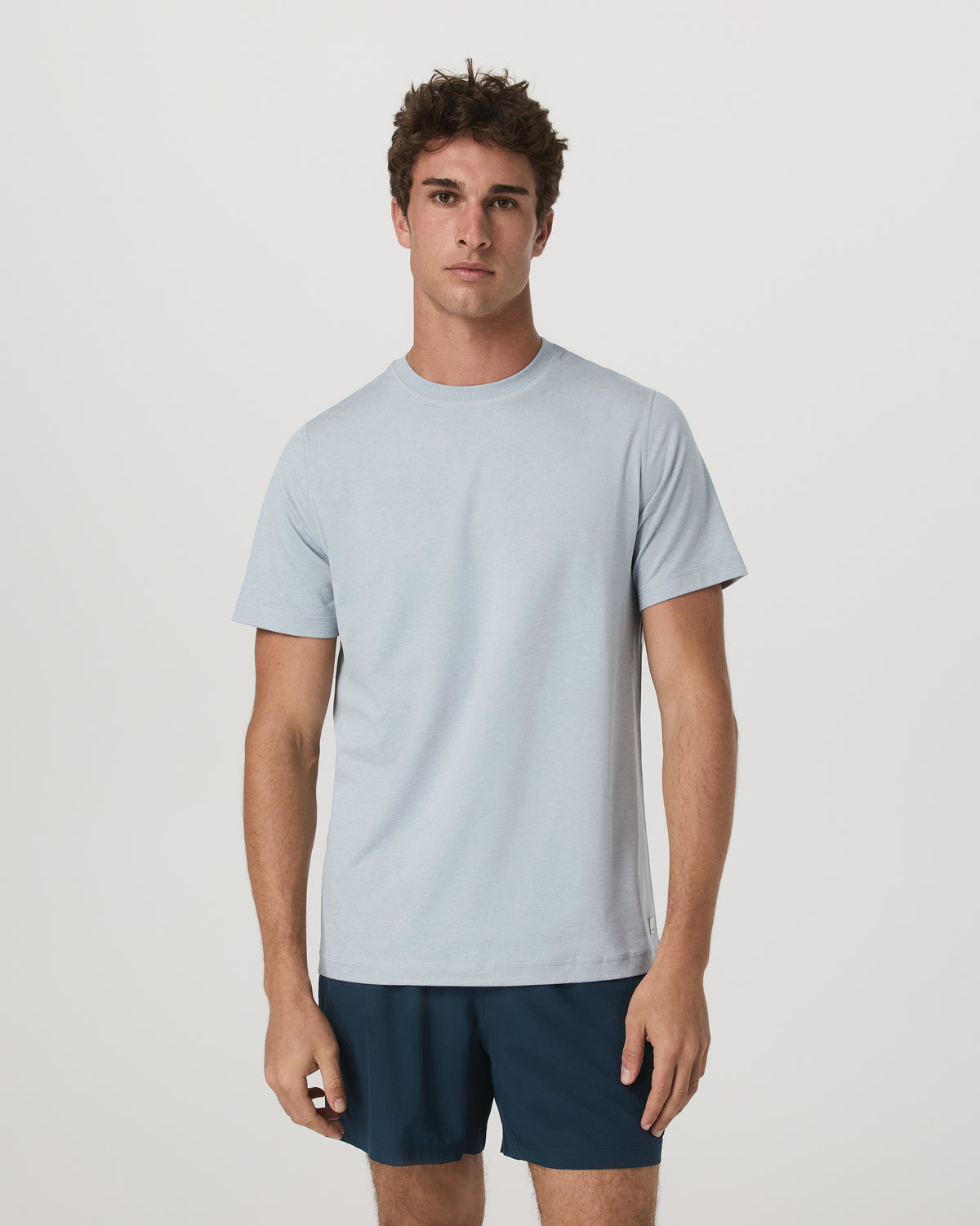 Men Vuori Short Sleeve Ponto Performance Tee Harbor Grey Heather