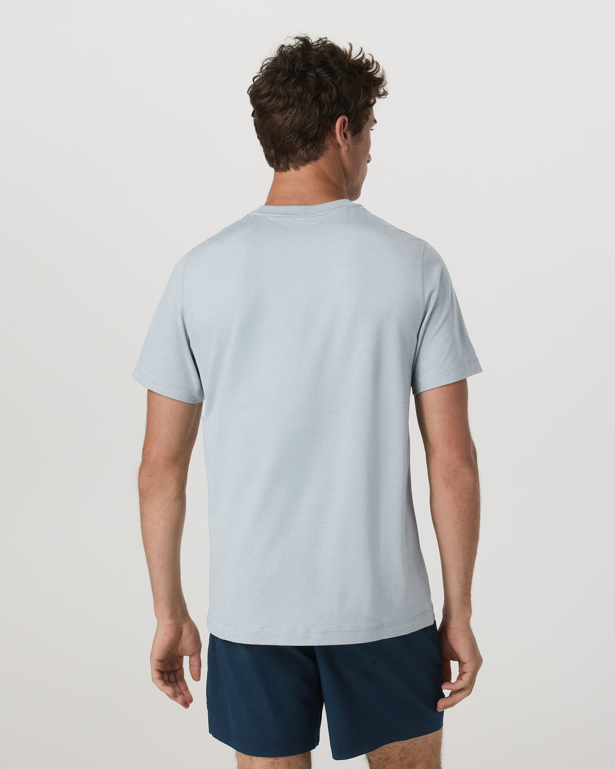 Men Vuori Short Sleeve Ponto Performance Tee Harbor Grey Heather