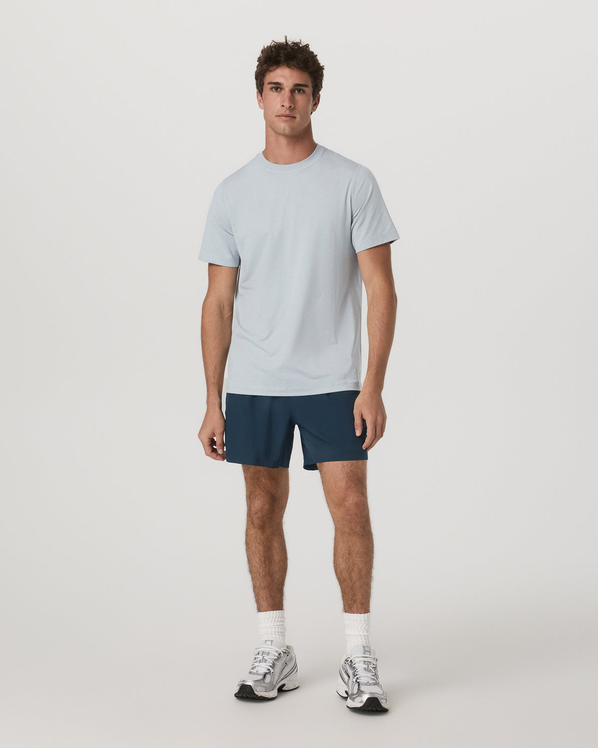 Men Vuori Short Sleeve Ponto Performance Tee Harbor Grey Heather