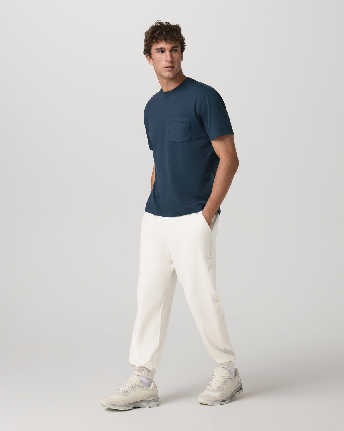 Men Vuori Short Sleeve Ponto Pocket Tee - Relaxed Fit Ocean Blue