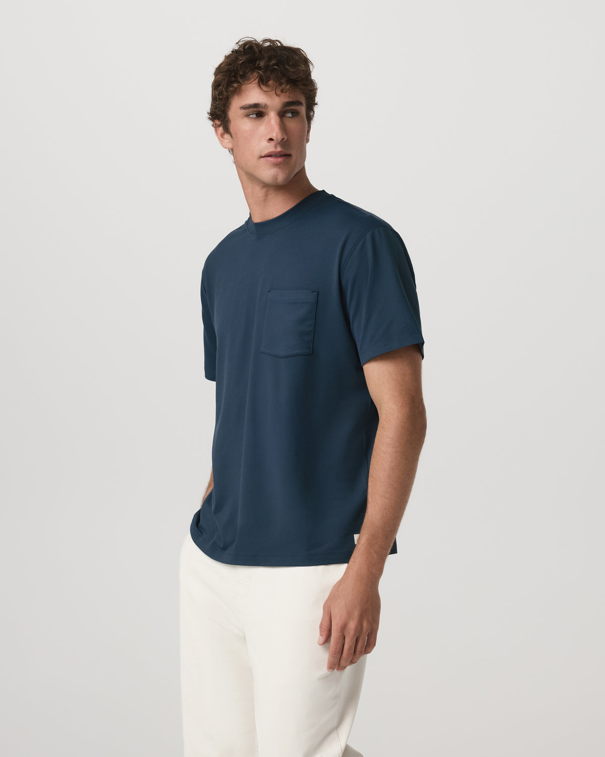 Men Vuori Short Sleeve Ponto Pocket Tee - Relaxed Fit Ocean Blue