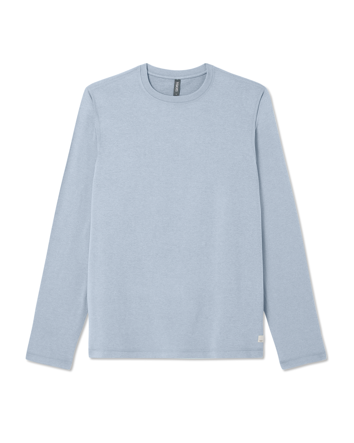 Men Vuori Long Sleeve Ponto Performance Tee Blue Dusk Heather