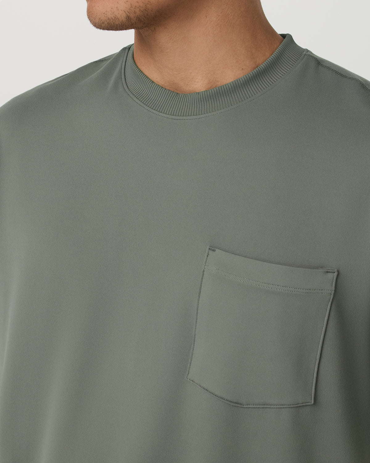 Men Vuori Short Sleeve Ponto Pocket Tee - Relaxed Fit Light Oregano