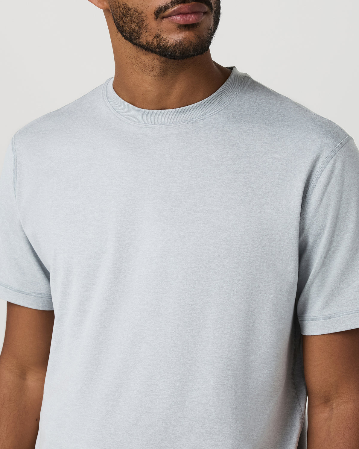 Men Vuori Short Sleeve Ponto Tee - Relaxed Fit Harbor Grey Heather