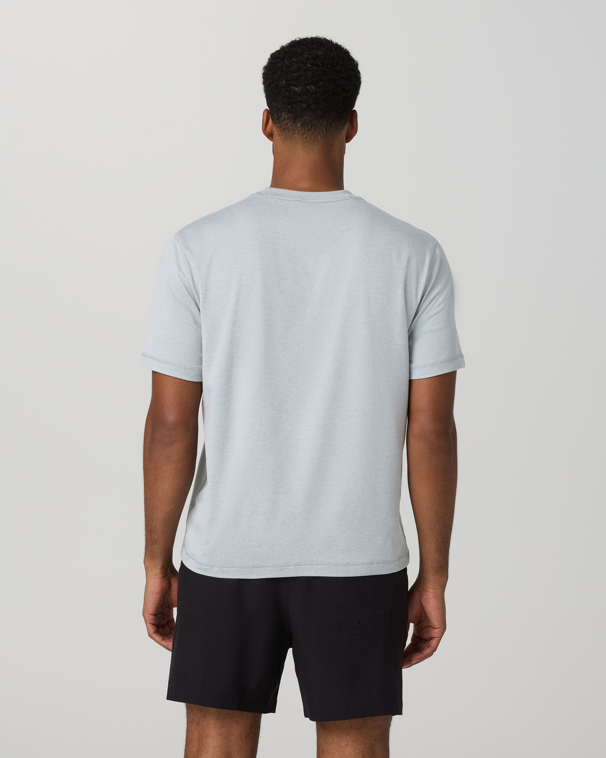 Men Vuori Short Sleeve Ponto Tee - Relaxed Fit Harbor Grey Heather