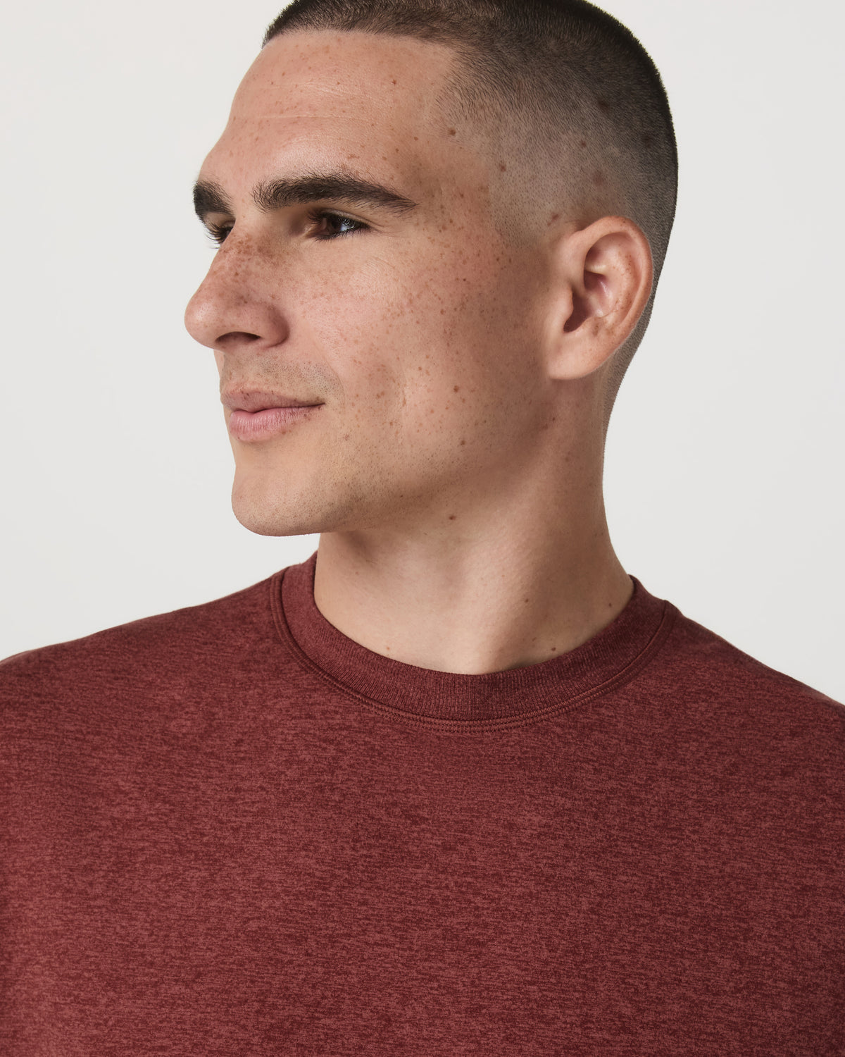 Men Vuori Men's Short Sleeve Ponto Tee - Relaxed Spiced Apple