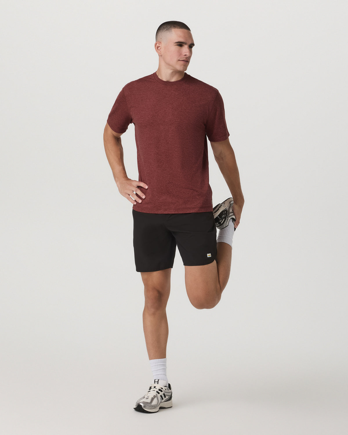 Men Vuori Men's Short Sleeve Ponto Tee - Relaxed Spiced Apple
