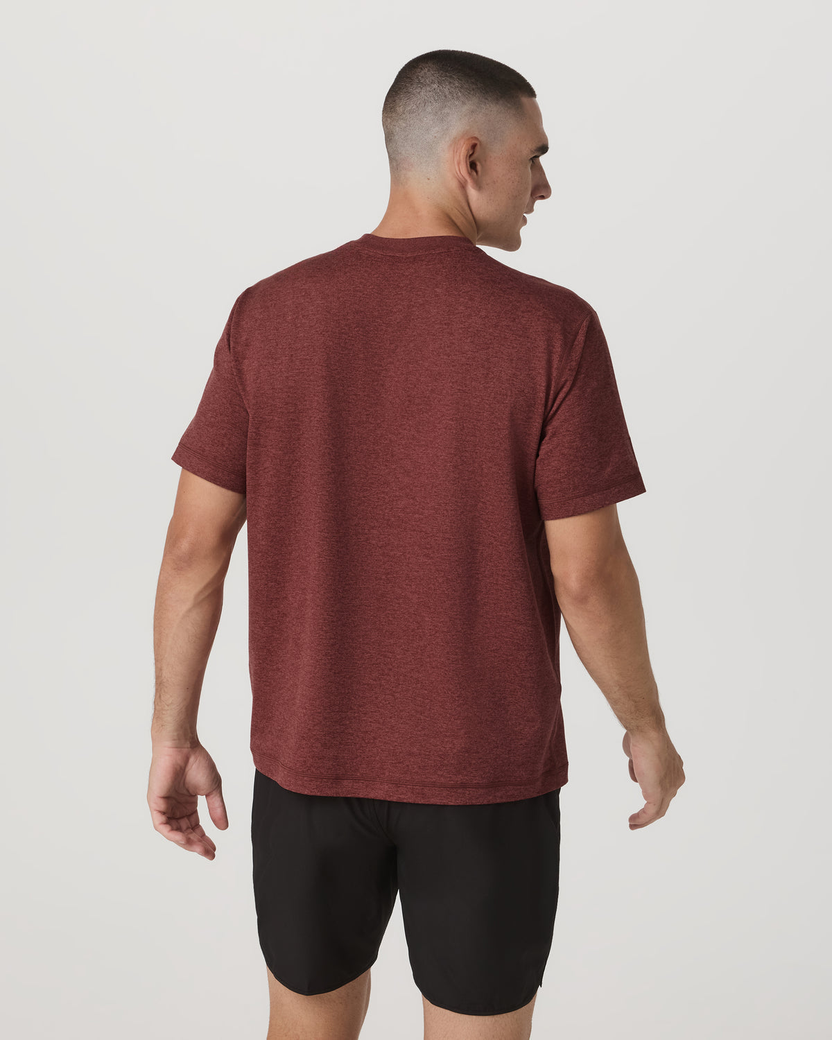Men Vuori Men's Short Sleeve Ponto Tee - Relaxed Spiced Apple