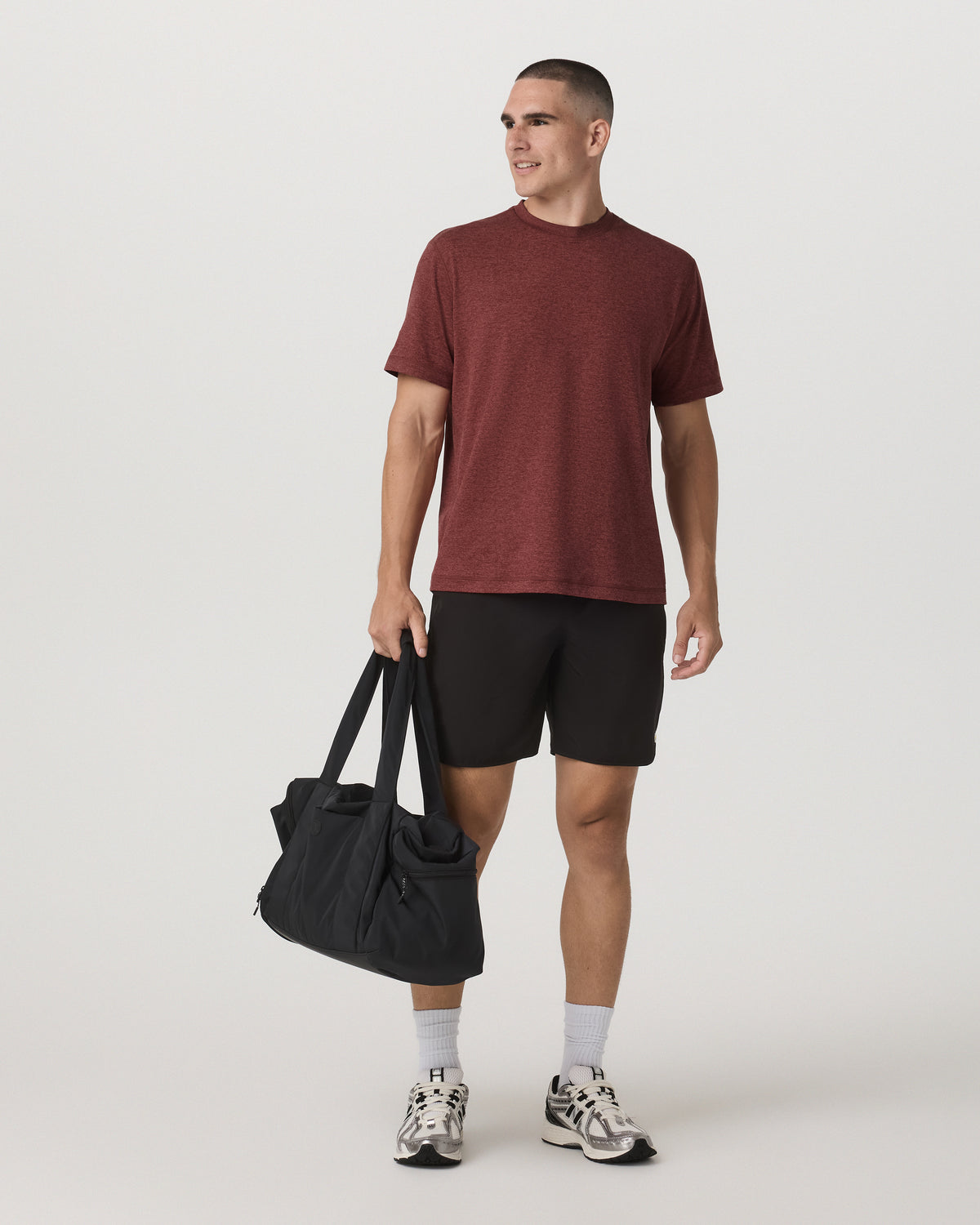 Men Vuori Men's Short Sleeve Ponto Tee - Relaxed Spiced Apple