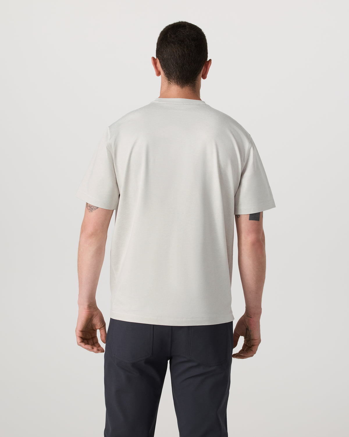 Men Vuori Men's Short Sleeve Ponto Tee - Relaxed Salt Heather