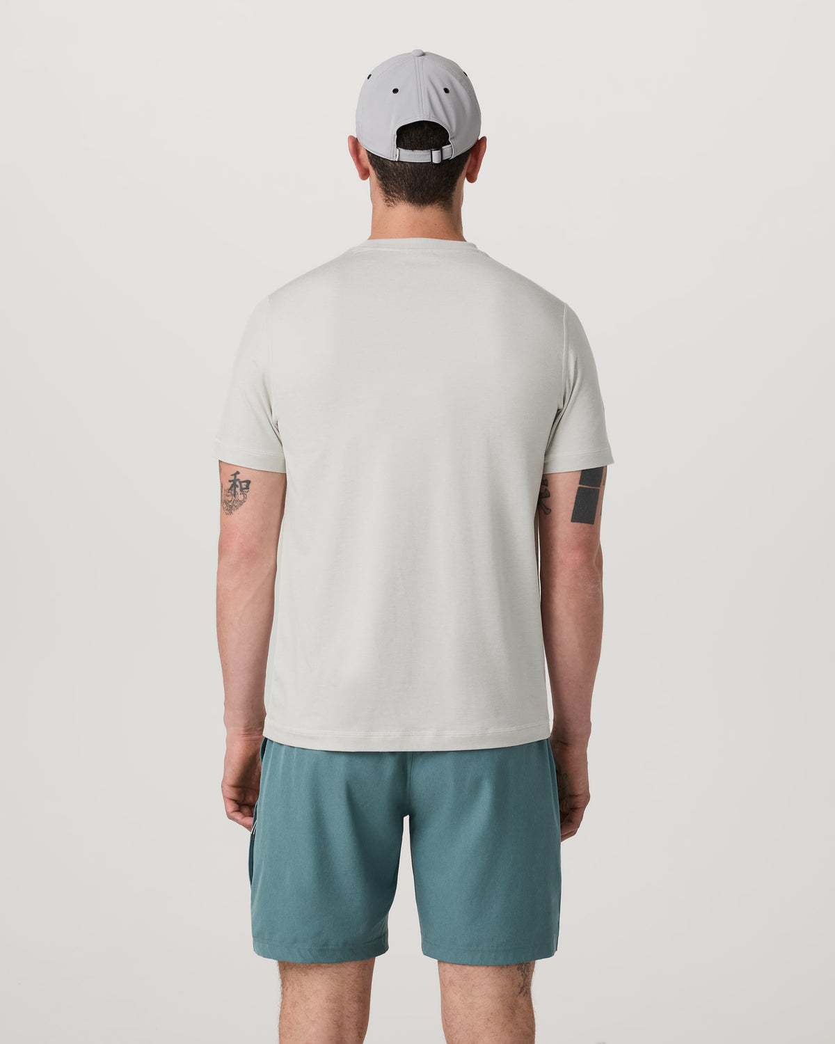 Men Vuori Men's Short Sleeve Ponto Performance Tee Salt Heather