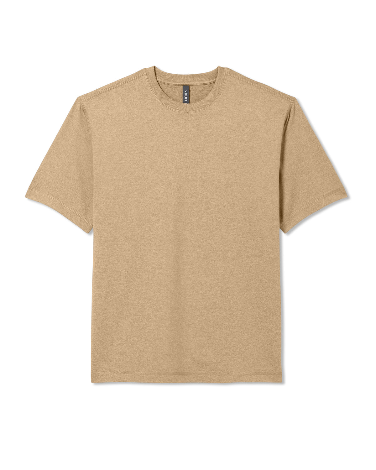 Men Vuori Men's Short Sleeve Ponto Tee - Relaxed Sungold Heather
