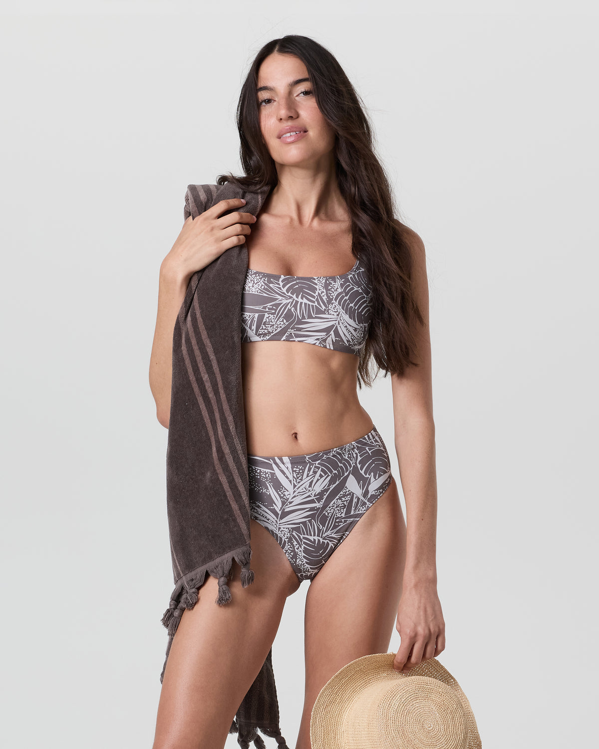 Accessories Vuori Fringe Beach Towel Java Quick Dry Towel