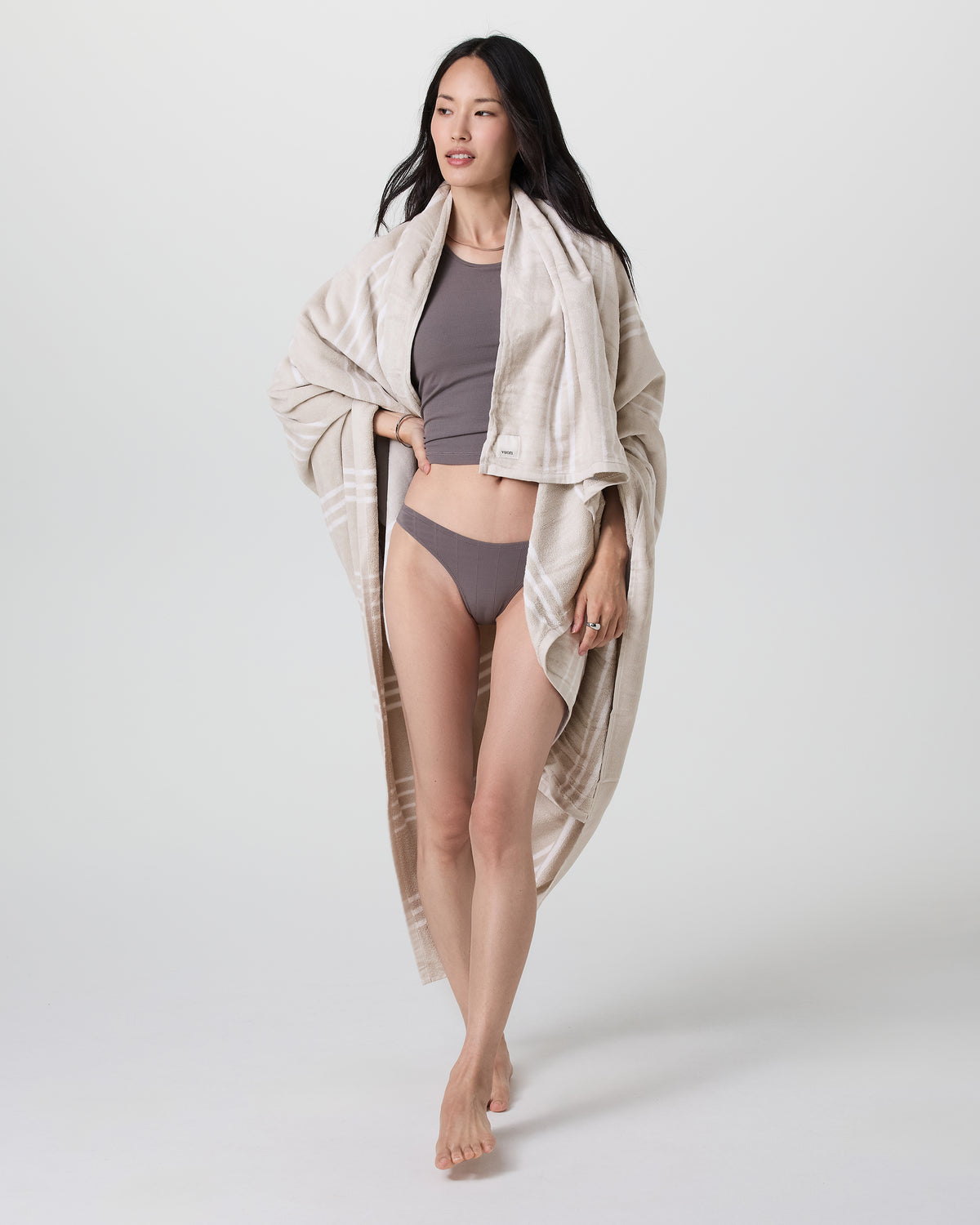Accessories Vuori Offshore XL Beach Towel Natural