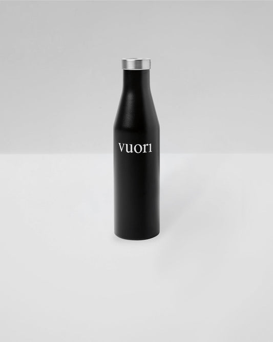 Accessories Vuori S6 Wordmark Mizu Water Bottle Black Insulated Bottle