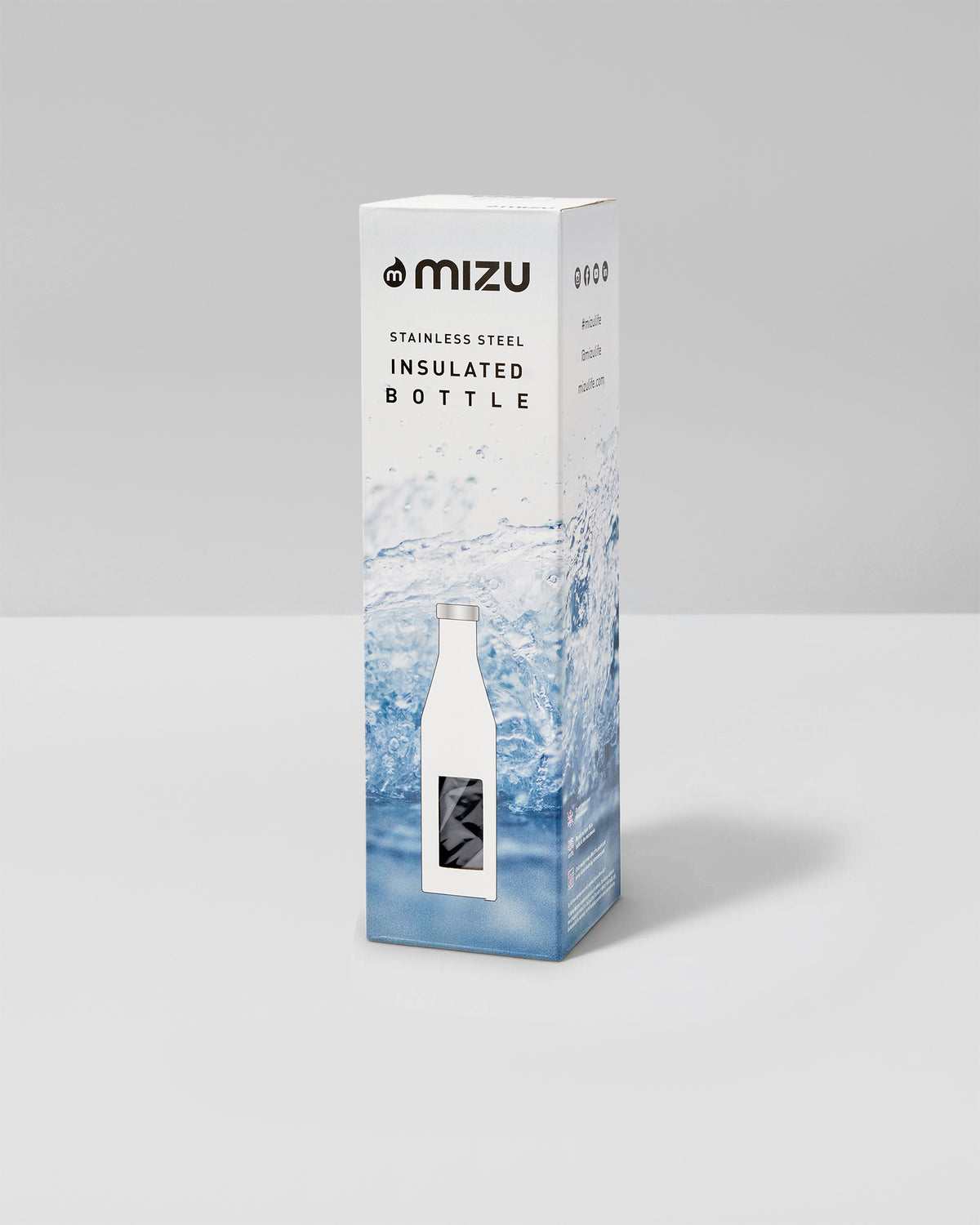 Accessories Vuori S6 Wordmark Mizu Water Bottle Black Insulated Bottle