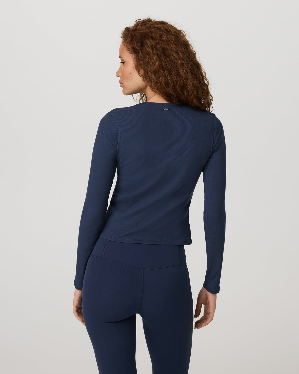 New Vuori Long Sleeve Pose Twin Cardigan Women's Blue Coast Top