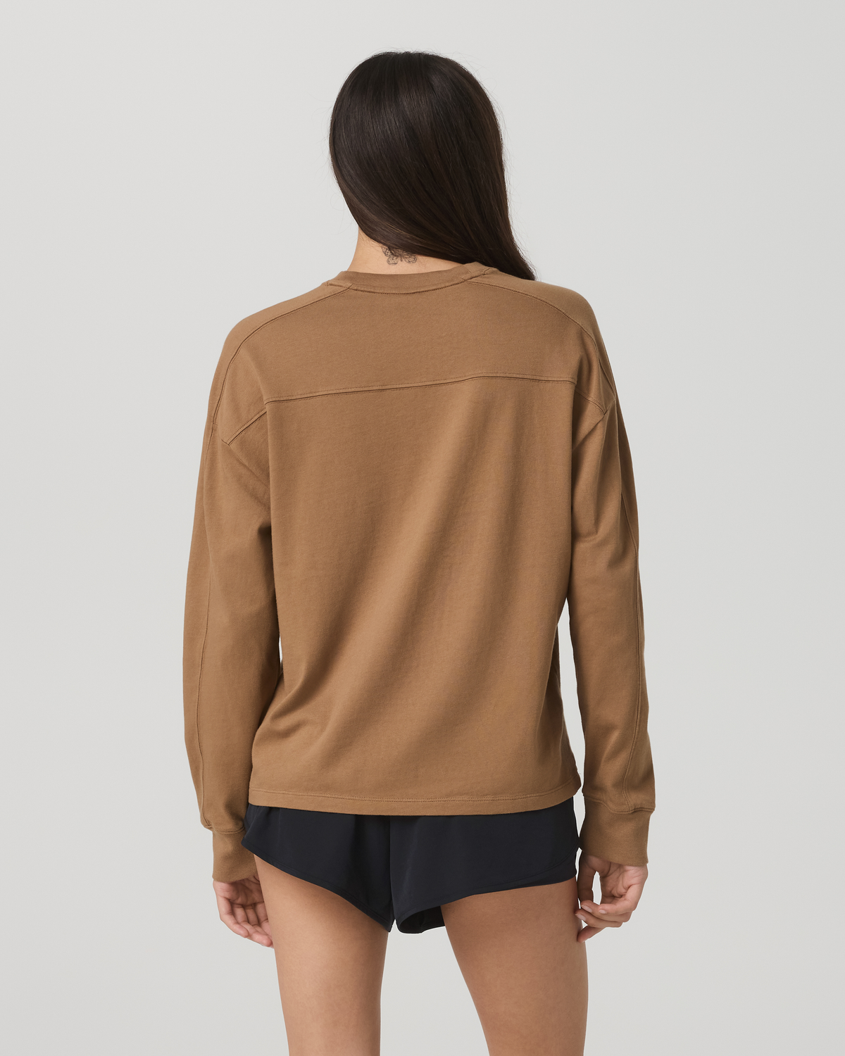 New Vuori Long Sleeve Heavyweight Cotton Tee Women's Acorn Shirt