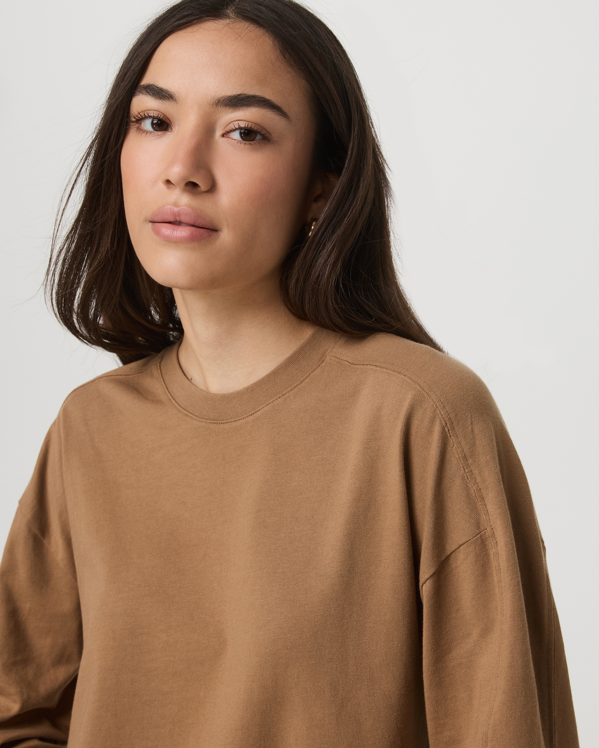 New Vuori Long Sleeve Heavyweight Cotton Tee Women's Acorn Shirt