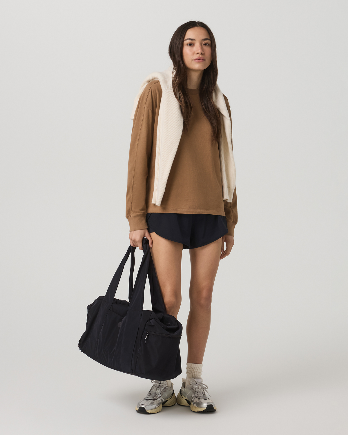 New Vuori Long Sleeve Heavyweight Cotton Tee Women's Acorn Shirt