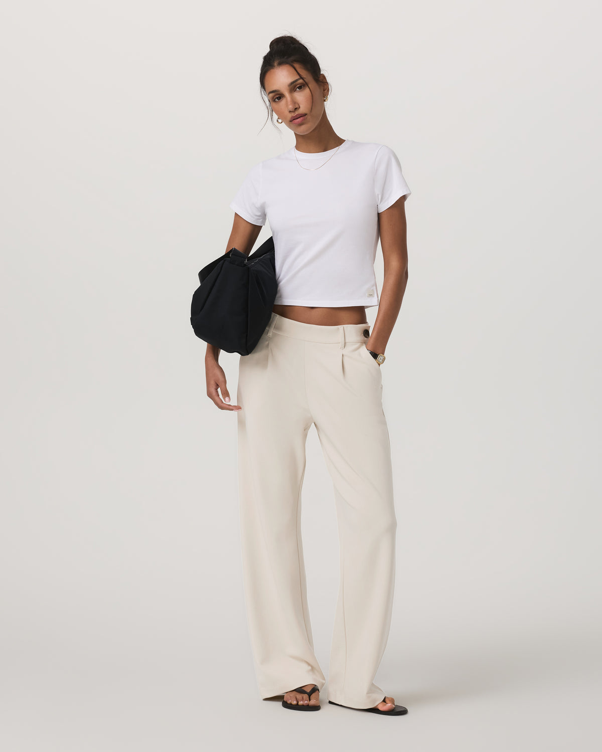 New Vuori Maven Wideleg Pant Women's Bone Wideleg Pants