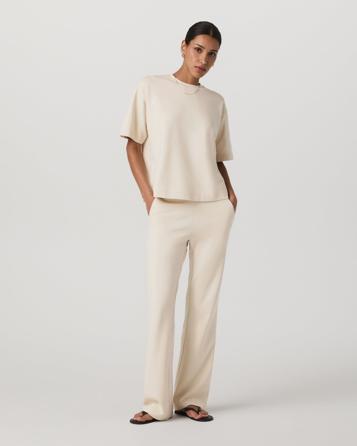 New Vuori Maven Slim Bootcut Pant Women's Bone Bootcut Pants