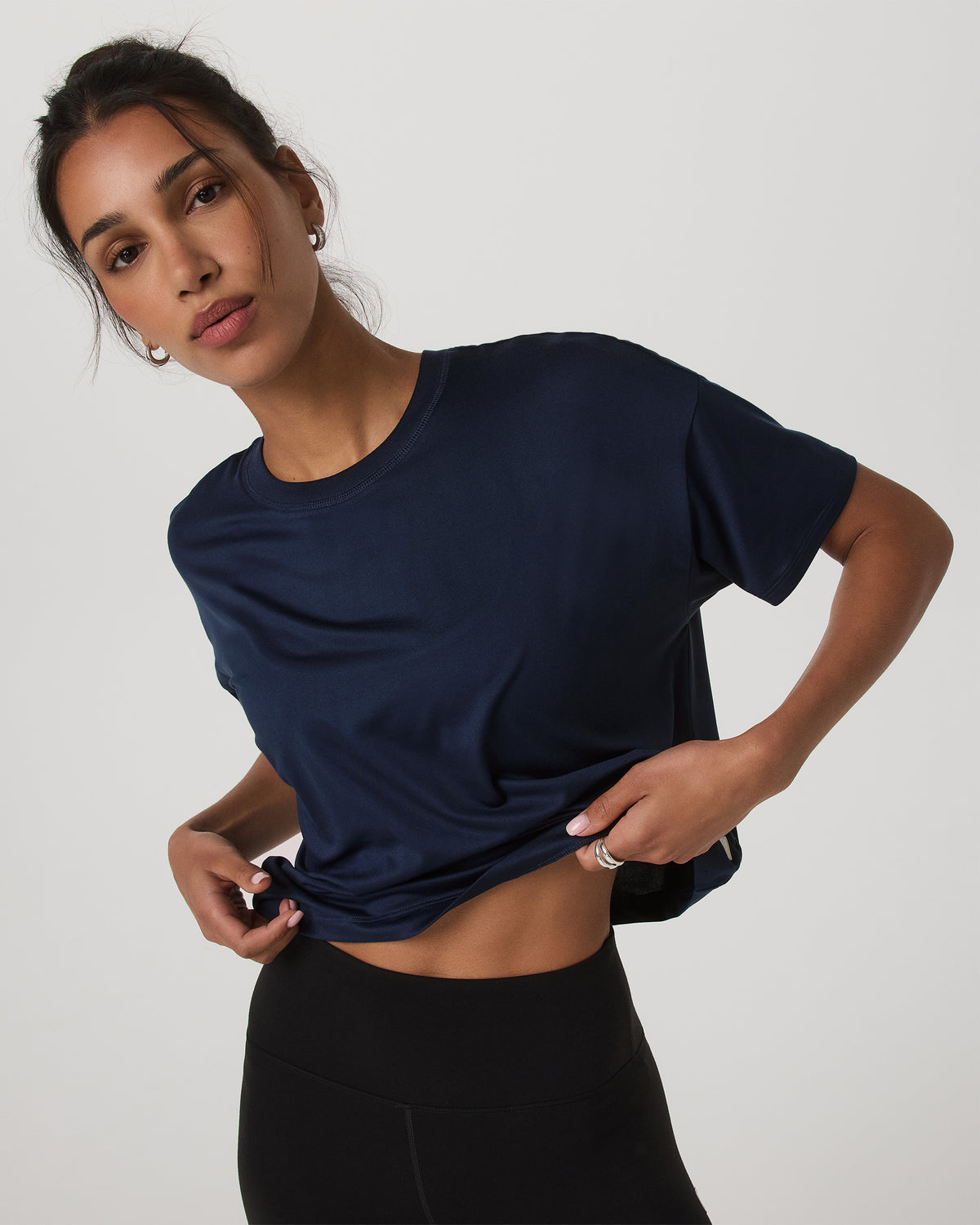 Women|New Vuori Energy Tee Women's Blue Coast Oversized Tee Shirt